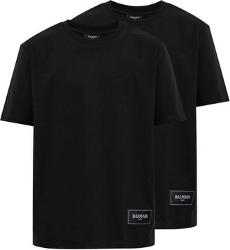 Balmain Hombre, Camisetas, Negro, Talla: 3XL