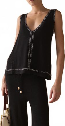 SANCIA Womens The Skye Knit Tank In Black