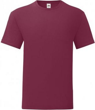 Fruit Of The Loom Fruit of the Loom Iconisch T-shirt voor heren (set van 5) (Bourgondi&euml;)