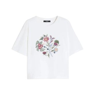 Max Mara T-Shirts, female, White, Size: XS Wkdsabato T-shirt
