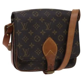 Louis Vuitton Tweedehands Canvas Louis Vuitton tassen - Dames - Pre-owned - Bruin - Maat: ONE Size Leer