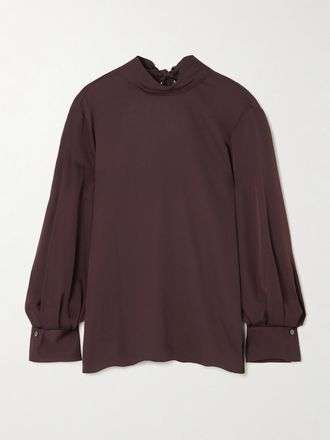 Theory Blusa In Seta Con Laccetto - Viola