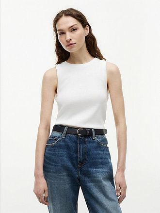 Tommy Hilfiger Stripe Slim Crew Neck Tank Top