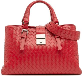 Bottega Veneta Pre-owned Bottega Veneta Small Nappa Intrecciato Roma Satchel Ladies FL4G8TV8MC8PEZOW