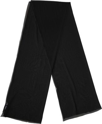 Dolce & Gabbana Black Silk Neck Wrap Shawl Stole 200cm x 64cm Womens Scarf