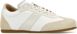 Christophe Lemaire Womens Two-Tone Soft Runner Sneakers White
