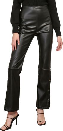 Line & Dot Kourtney Leather Pants In Black