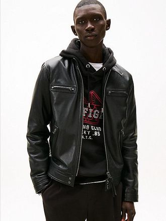 Tommy Hilfiger Leather Racer Jacket