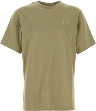 Kenzo Beige Solid Crew Neck T-Shirt