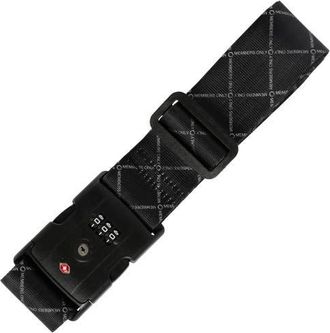 Members Only Adjustable Luggage Strap with Combination Lock in Black at Nordstrom