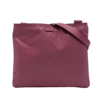 Gucci Pre-owned Vintage Crossbody Bag - Dames - Pre-owned - Roze - Maat: ONE Size Leer