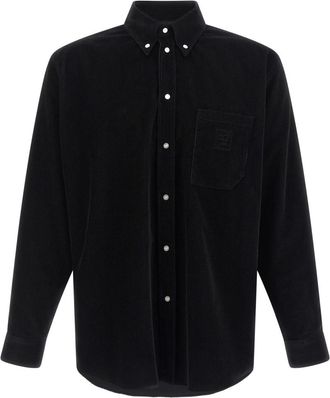 Fendi Black Corduroy Shirt