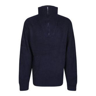Officine G&eacute;n&eacute;rale Turtlenecks, male, Blue, Size: XL Tarek Sweater