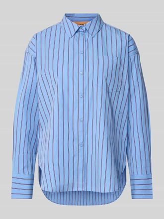 Jack & Jones Hemdbluse mit Knopfleiste Modell JAMIE in Blau, Gr&ouml;&szlig;e XL