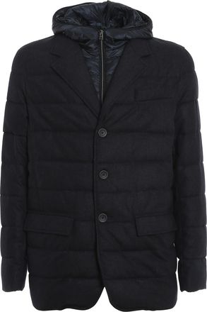 Herno Flanel puffer jacket