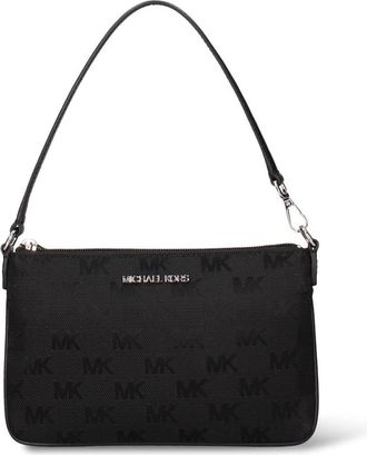 Michael Kors Jet Set Travel Small Woven Logo Nylon Convertible Wristlet - Dames - Tassen - Zwart - Maat: ONE Size Nylon