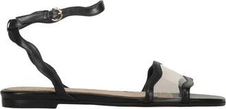 Red Valentino Minimalistische Sandalen - Dames - Sandalen - Zwart - 37 EU - Leer - Schoenen