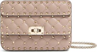 Valentino Garavani Small Rockstud Spike Nappa Bag