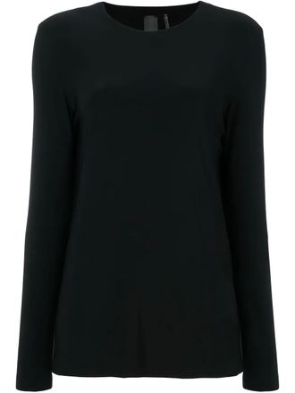 Norma Kamali round neck sweater - Black