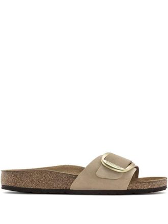 Birkenstock Madrid Big Buckle slides - unisex - Calf Leather - 39 Regular - Neutrals