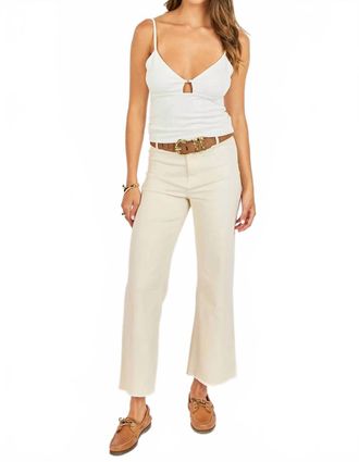 Sadie & Sage Dearly Cutout Cami Top In Ivory
