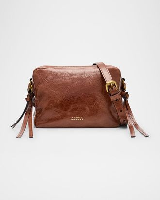 Isabel Marant Wardy Camera Leather Crossbody Bag