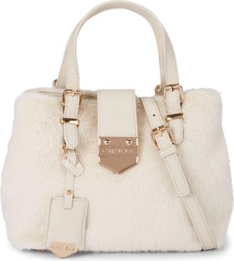 Carvela Womens Maria Mini Fur Bag - White - One Size