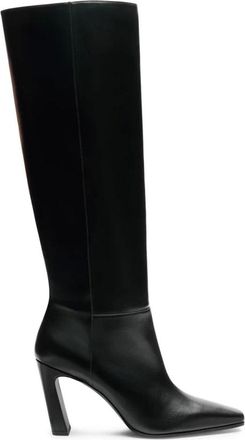 Stuart Weitzman Stassi Boot 85 - Dames - Schoenen - Zwart - Maat: 41 1/2 EU Leer