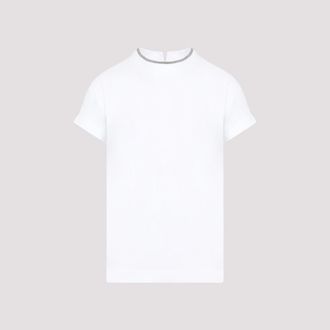 Brunello Cucinelli White Cotton T-Shirt