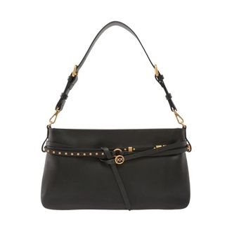 Pinko Medium Belt Bag - Dames - Schoudertassen - Zwart - ONE Size - Katoen - Tassen