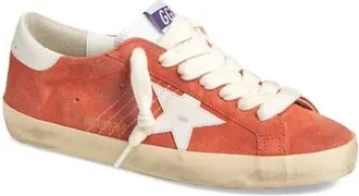 Golden Goose Super-Star Low Top Sneaker in Coral/Milk at Nordstrom, Size 10Us