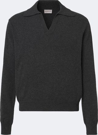 Moncler Wool and cashmere-blend polo sweater