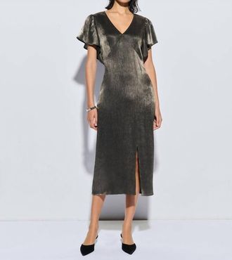 Nation Ltd Pamela Dress In Graphite