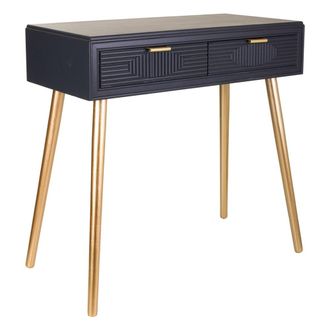 Wanderlust Deco Recibidor-consola de madera gris oscuro 82x41x78