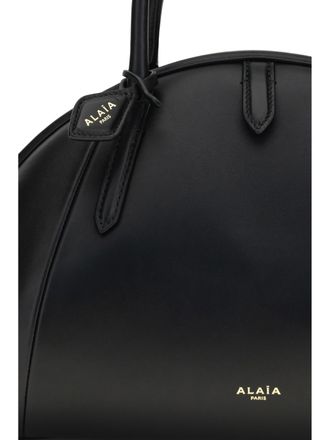 Alaia Womens Handbag Top Black Calfskin Calf Leather Handbags Hand Bags