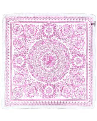 Versace Barocco Print Silk Scarf