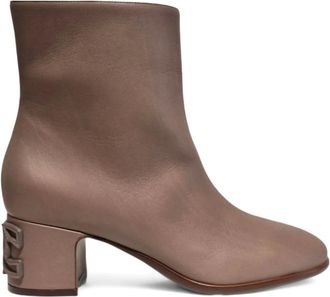 Casadei Stivali con placca logo 50mm - Toni neutri