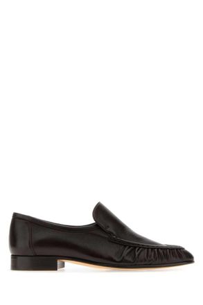 The Row Brown Slip On Loafers