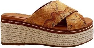 Alviero Martini 1A Classe Wedges - Dames - Sleehakken - Beige - 40 EU - Schoenen