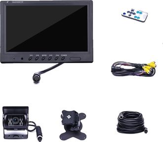 OEM Monitor De C&aacute;mara De Visi&oacute;n Trasera, Configuraci&oacute;n De 4 C&aacute;maras, Visi&oacute;n Nocturna, Controles F&aacute;ciles De Usar