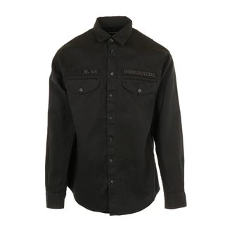 Dsquared2 Black Military Shirt