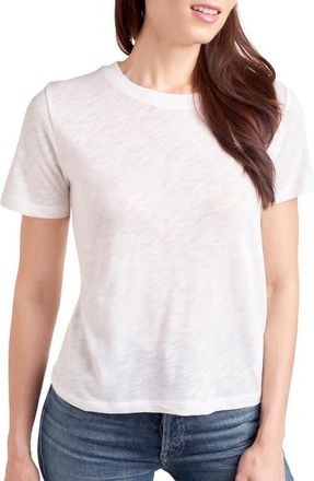 Splendid Zoe Slub Crewneck Tee in Off White at Nordstrom, Size X-Large