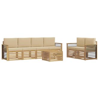vidaXL Juegos De Sof&aacute;s Madera De Acacia S&oacute;lida Vidaxl