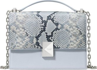 Kate Spade New York deco mixed media convertible leather crossbody bag in Pale Sapphirine Multi at Nordstrom