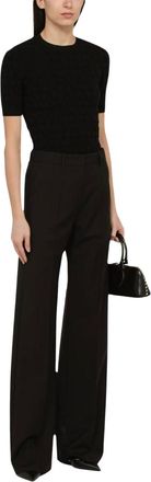 Valentino Garavani Wool Pants In Nero