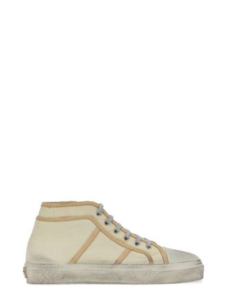 Dolce & Gabbana Beige Lace Up Sneakers