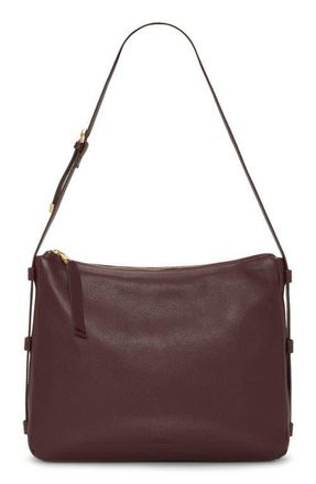 Vince Camuto Noemi Leather Shoulder Bag in Red Currant at Nordstrom