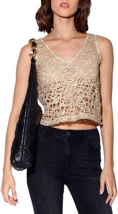Walter Baker Macie Crop Top in Gold at Nordstrom Rack, Size X-Large