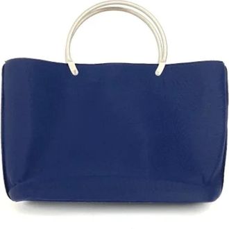 Chanel Pre-owned Fabric chanel-bags - Dames - Vintage Handtas - Blauw - ONE Size - Vintage
