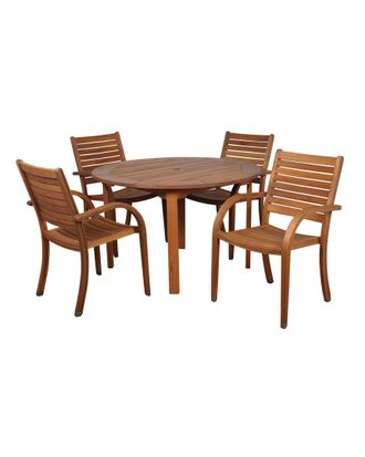 Amazonia Teak Arizona 5Pc Patio Dining Set